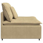 vidaXL Modulares Sofa Mittelmodul mit Kissen Graugrün 100 cm
