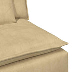 vidaXL Modulares Sofa Mittelmodul mit Kissen Graugrün 100 cm