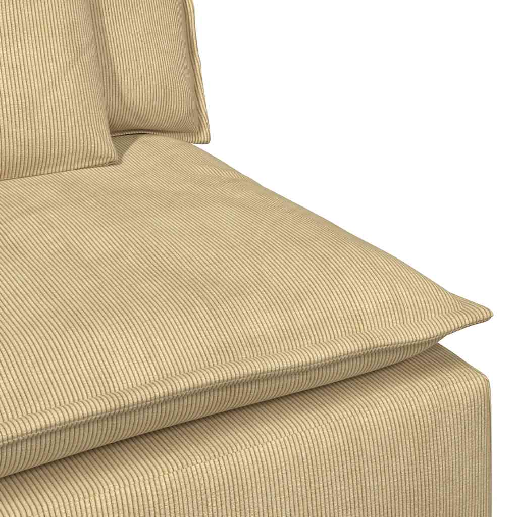 vidaXL Modulares Sofa Mittelmodul mit Kissen Graugrün 100 cm