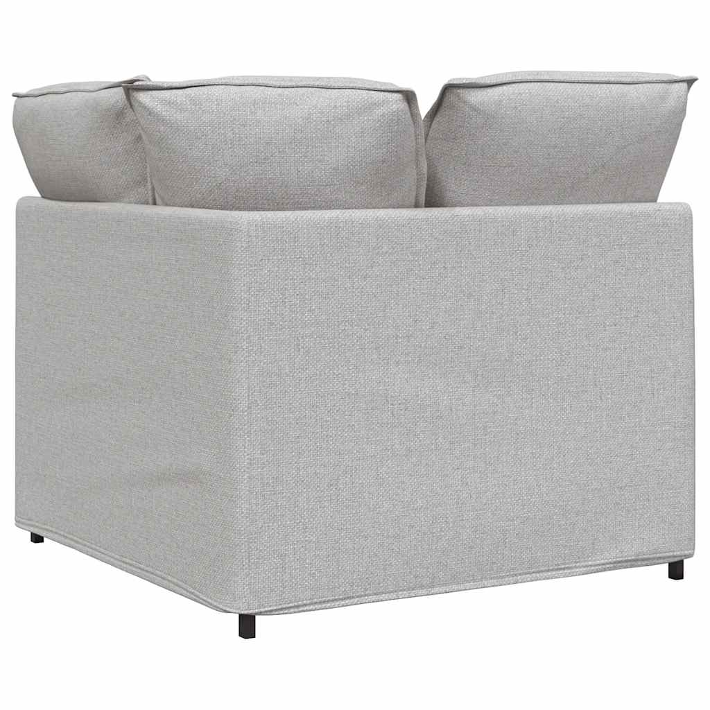 vidaXL Modulares Sofa Eckmodul mit Kissen Wolkengrau 100 cm