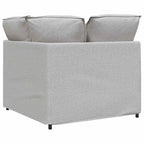 vidaXL Modulares Sofa Eckmodul mit Kissen Wolkengrau 100 cm