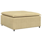 vidaXL Modulares Sofa Fußhocker-Modul Graugrün 100x100x48 cm