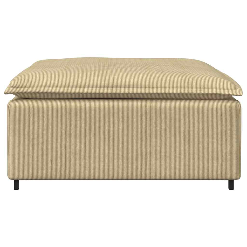 vidaXL Modulares Sofa Fußhocker-Modul Graugrün 100x100x48 cm