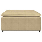 vidaXL Modulares Sofa Fußhocker-Modul Graugrün 100x100x48 cm