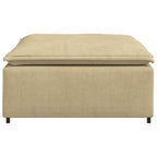 vidaXL Modulares Sofa Fußhocker-Modul Graugrün 100x100x48 cm