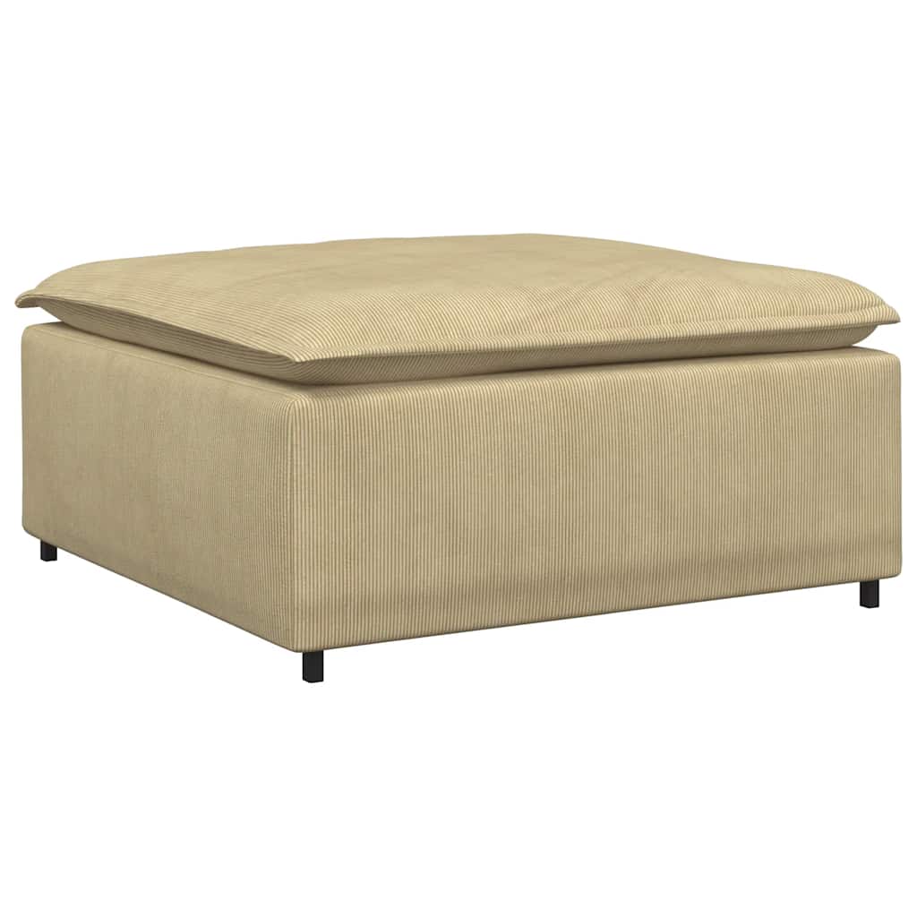 vidaXL Modulares Sofa Fußhocker-Modul Graugrün 100x100x48 cm