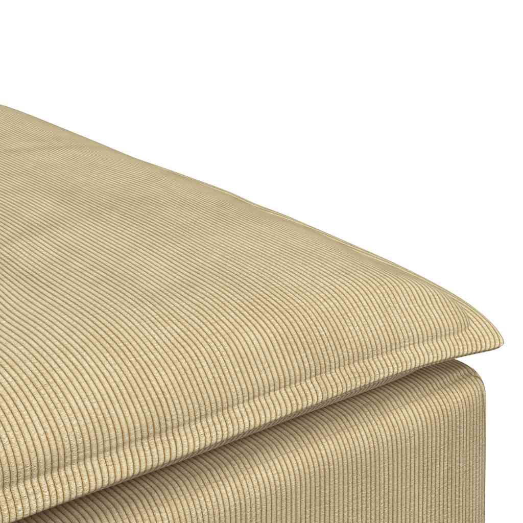 vidaXL Modulares Sofa Fußhocker-Modul Graugrün 100x100x48 cm
