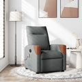 vidaXL Massage-Relaxsessel, Stoff, Dunkelgrau