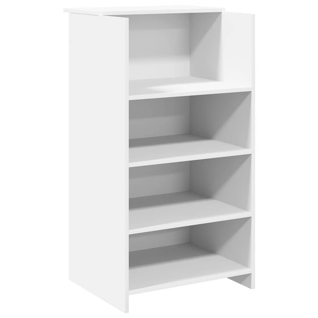 vidaXL Empfangstresen Weiß 55 x 50 x 103,5 cm Holzwerkstoff