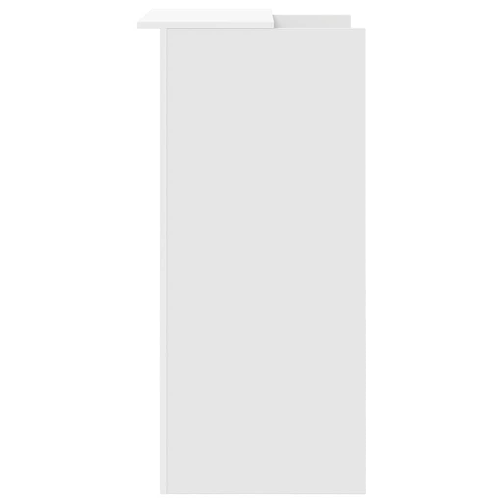 vidaXL Empfangstresen Weiß 55 x 50 x 103,5 cm Holzwerkstoff