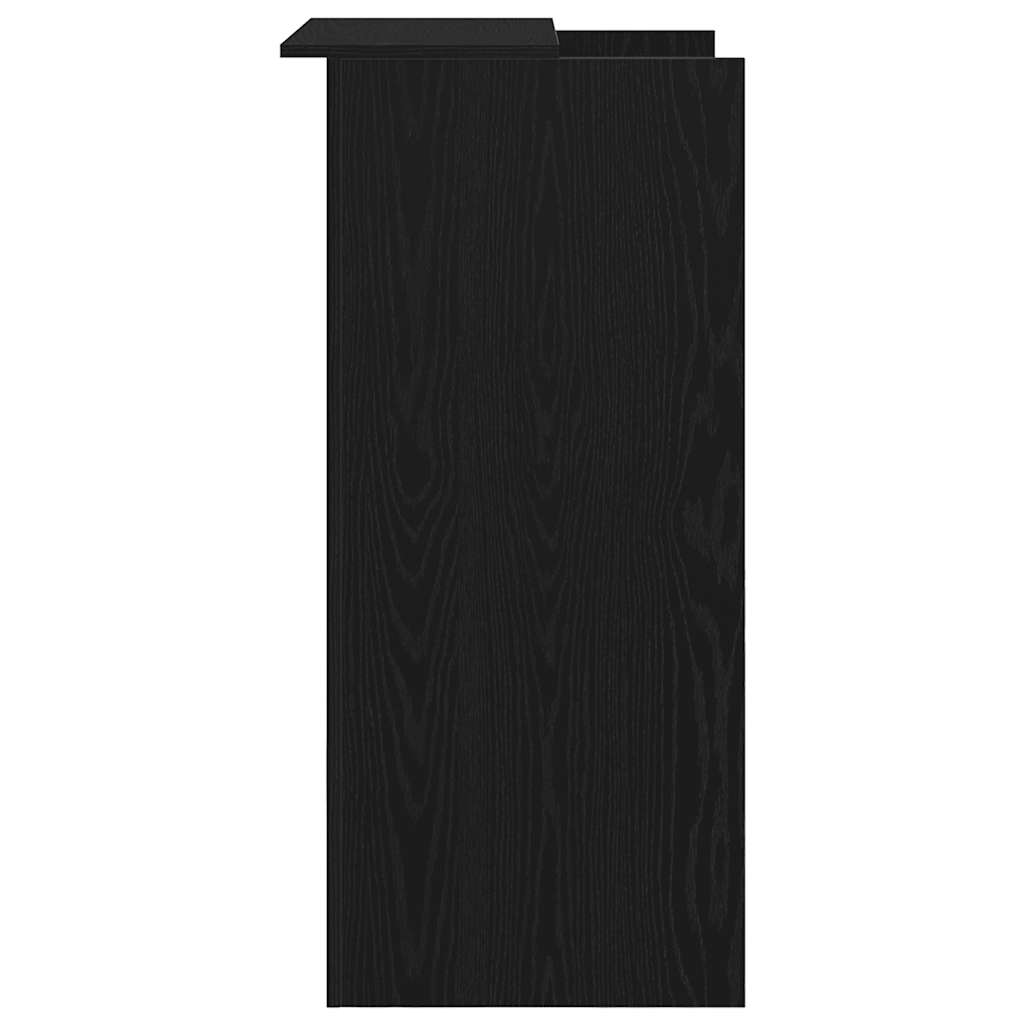 vidaXL Empfangstheke Schwarz 55x50x103,5 cm Holzwerkstoff