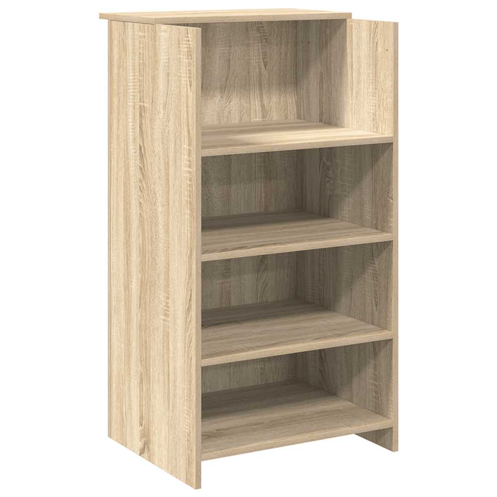 vidaXL Empfangstresen Sonoma-Eiche 55 x 50 x 103,5 cm Holzwerkstoff