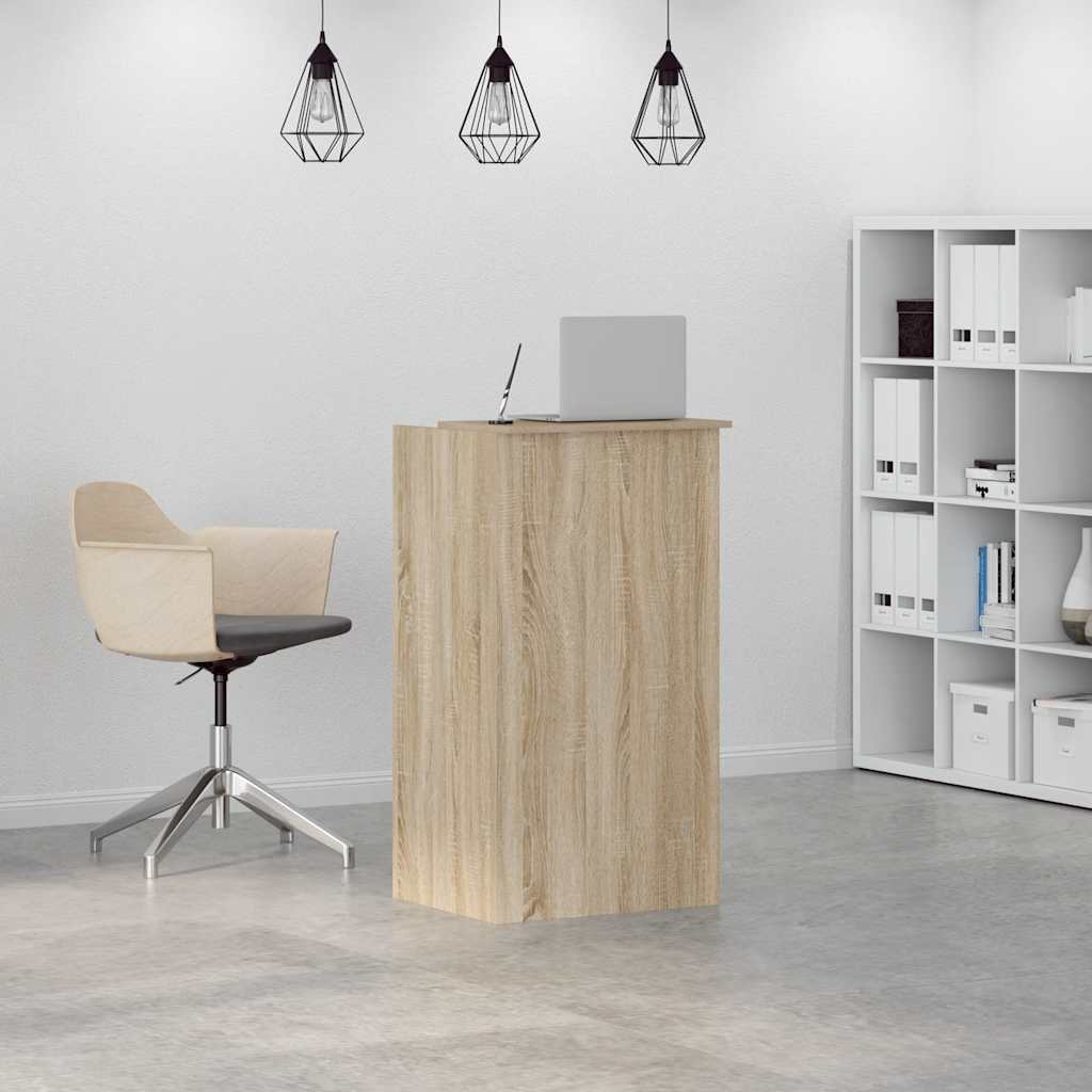 vidaXL Empfangstresen Sonoma-Eiche 55 x 50 x 103,5 cm Holzwerkstoff