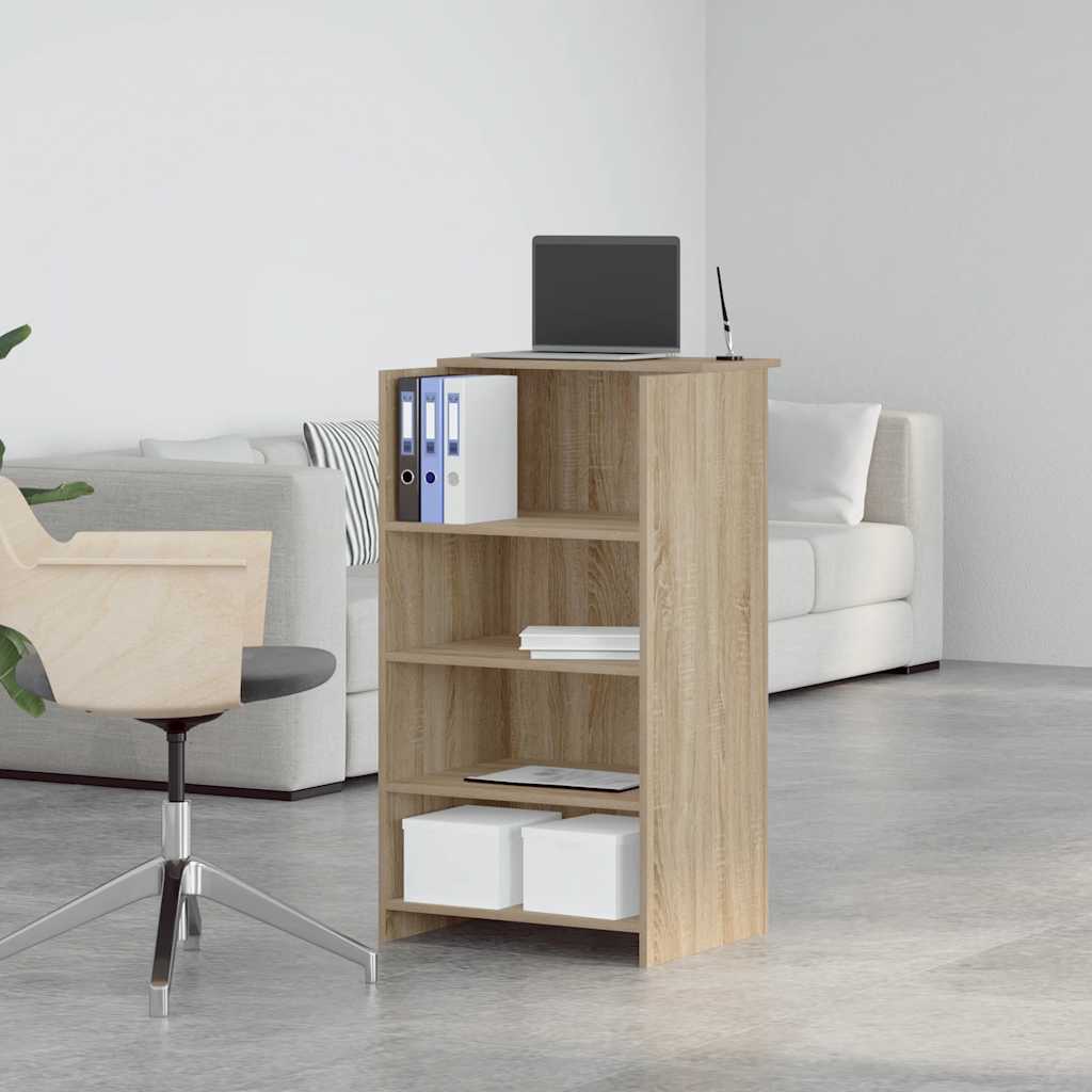 vidaXL Empfangstresen Sonoma-Eiche 55 x 50 x 103,5 cm Holzwerkstoff