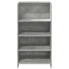 vidaXL Empfangstheke Betongrau 55x50x103,5 cm Holzwerkstoff