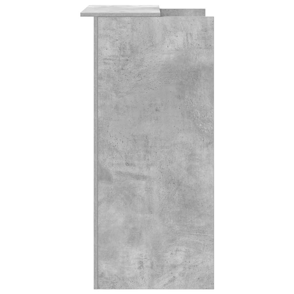 vidaXL Empfangstheke Betongrau 55x50x103,5 cm Holzwerkstoff