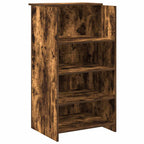 vidaXL Empfangstheke Räuchereiche 55x50x103,5 cm Holzwerkstoff