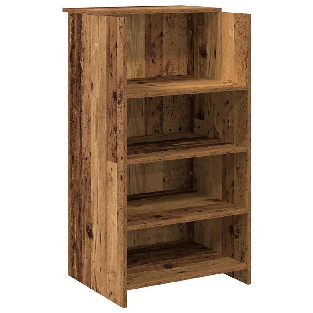 vidaXL Empfangstheke Altholz-Optik 55x50x103,5 cm Holzwerkstoff