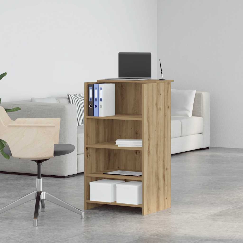 vidaXL Empfangstheke Artisan-Eiche 55x50x103,5 cm Holzwerkstoff