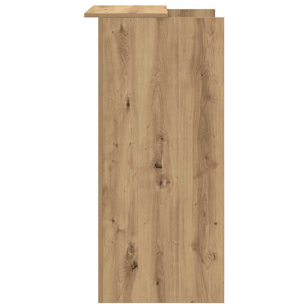 vidaXL Empfangstheke Artisan-Eiche 55x50x103,5 cm Holzwerkstoff