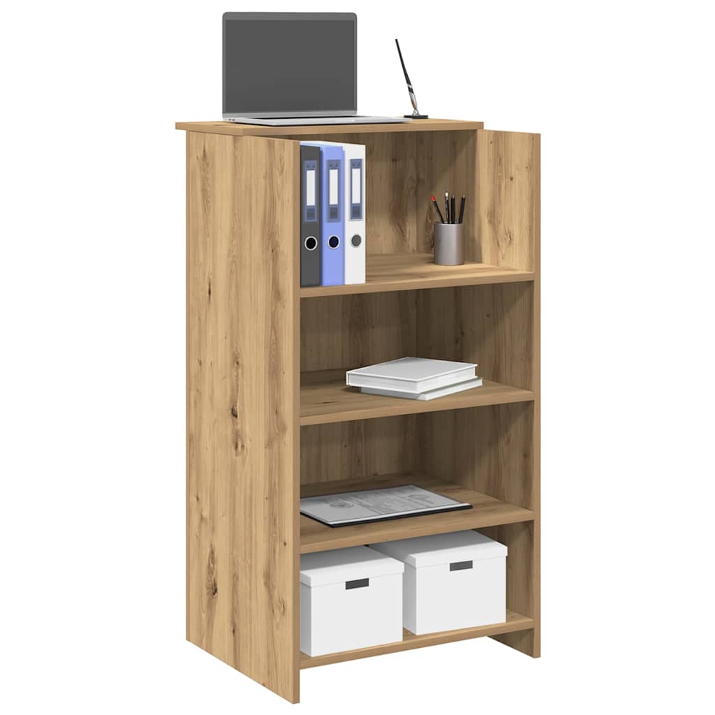 vidaXL Empfangstheke Artisan-Eiche 55x50x103,5 cm Holzwerkstoff