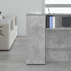 vidaXL Lagerschrank Betongrau 40x45x103,5 cm Holzwerkstoff