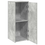 vidaXL Lagerschrank Betongrau 40x45x103,5 cm Holzwerkstoff