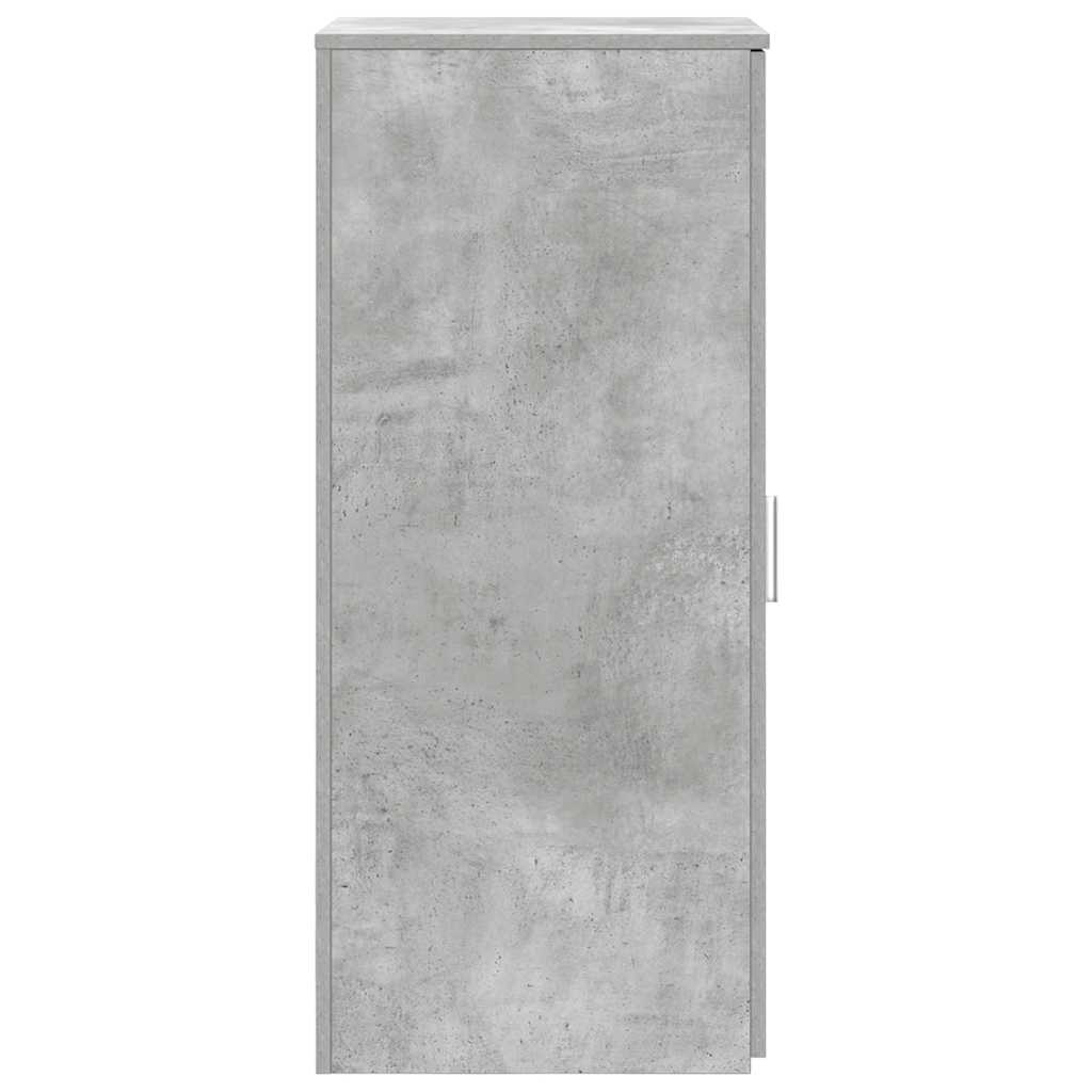 vidaXL Lagerschrank Betongrau 40x45x103,5 cm Holzwerkstoff