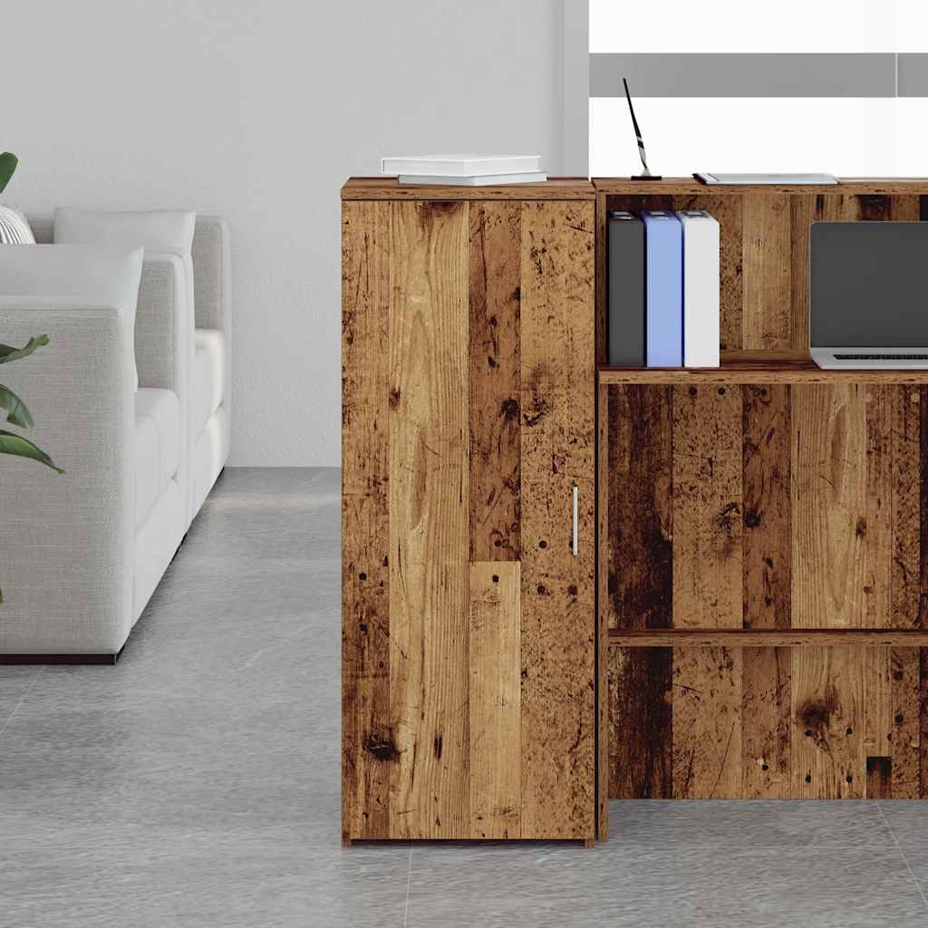vidaXL Lagerschrank Altholz-Optik 40x45x103,5 cm Holzwerkstoff