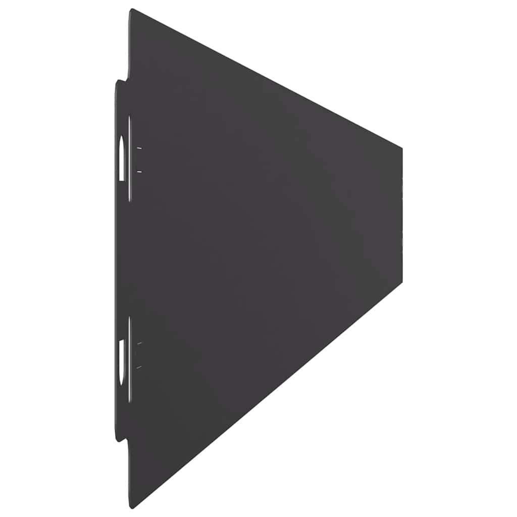 vidaXL Rasenkanten 10 Stk. Schwarz 10x103 cm Kaltgewalzter Stahl