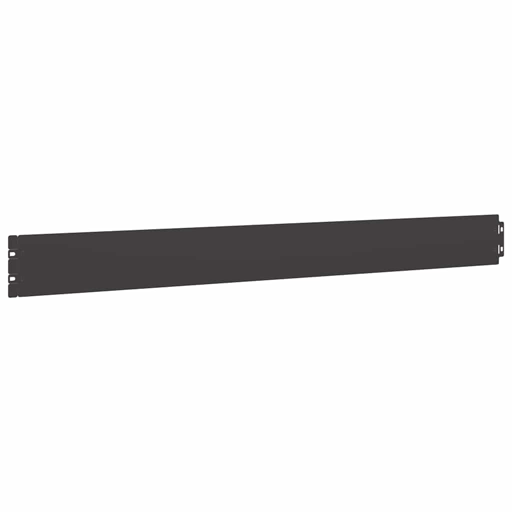 vidaXL Rasenkanten 10 Stk. Schwarz 10x103 cm Kaltgewalzter Stahl