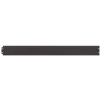 vidaXL Rasenkanten 50 Stk. Schwarz 10x103 cm Kaltgewalzter Stahl