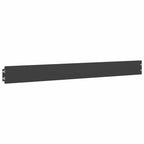vidaXL Rasenkanten 50 Stk. Schwarz 10x103 cm Kaltgewalzter Stahl