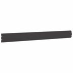 vidaXL Rasenkanten 50 Stk. Schwarz 10x103 cm Kaltgewalzter Stahl