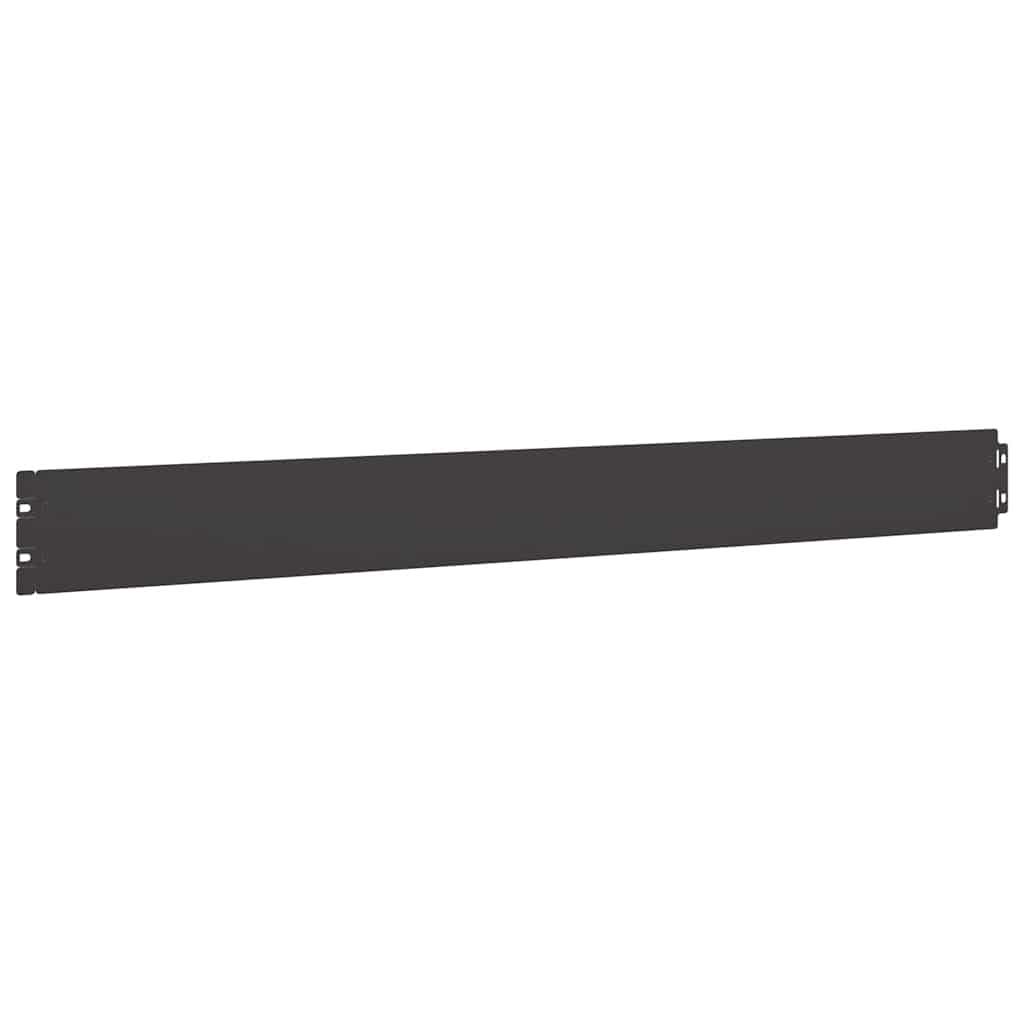 vidaXL Rasenkanten 50 Stk. Schwarz 10x103 cm Kaltgewalzter Stahl