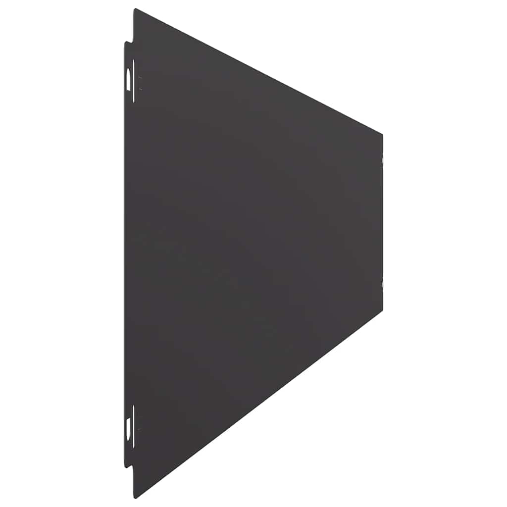 vidaXL Rasenkanten 30 Stk. Schwarz 20x103 cm Kaltgewalzter Stahl