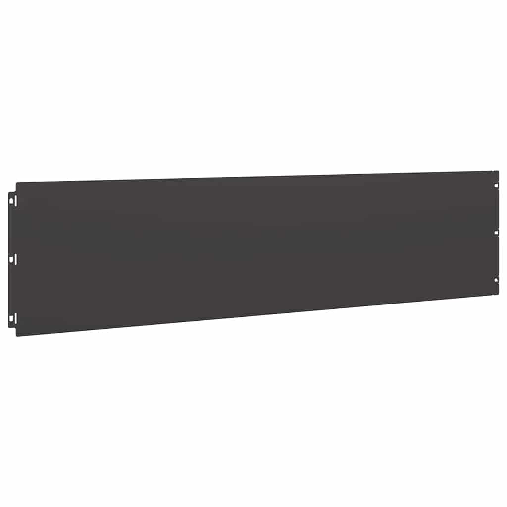vidaXL Rasenkanten 20 Stk. Schwarz 25x103 cm Kaltgewalzter Stahl
