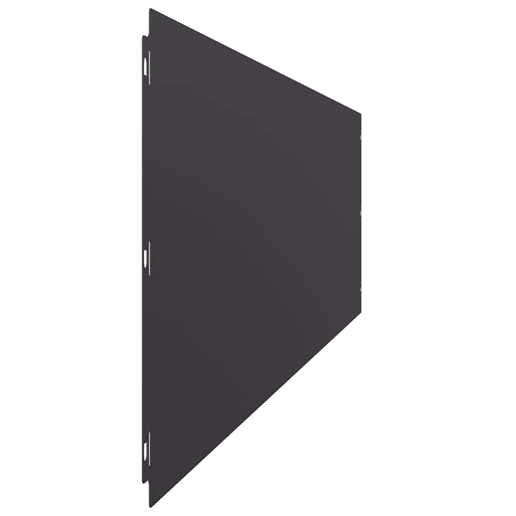 vidaXL Rasenkanten 20 Stk. Schwarz 25x103 cm Kaltgewalzter Stahl