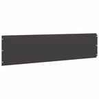 vidaXL Rasenkanten 20 Stk. Schwarz 25x103 cm Kaltgewalzter Stahl
