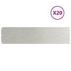 vidaXL Rasenkanten 20 Stk. 25x103 cm Edelstahl