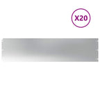 vidaXL Rasenkanten 20 Stk. 25x103 cm Verzinkter Stahl