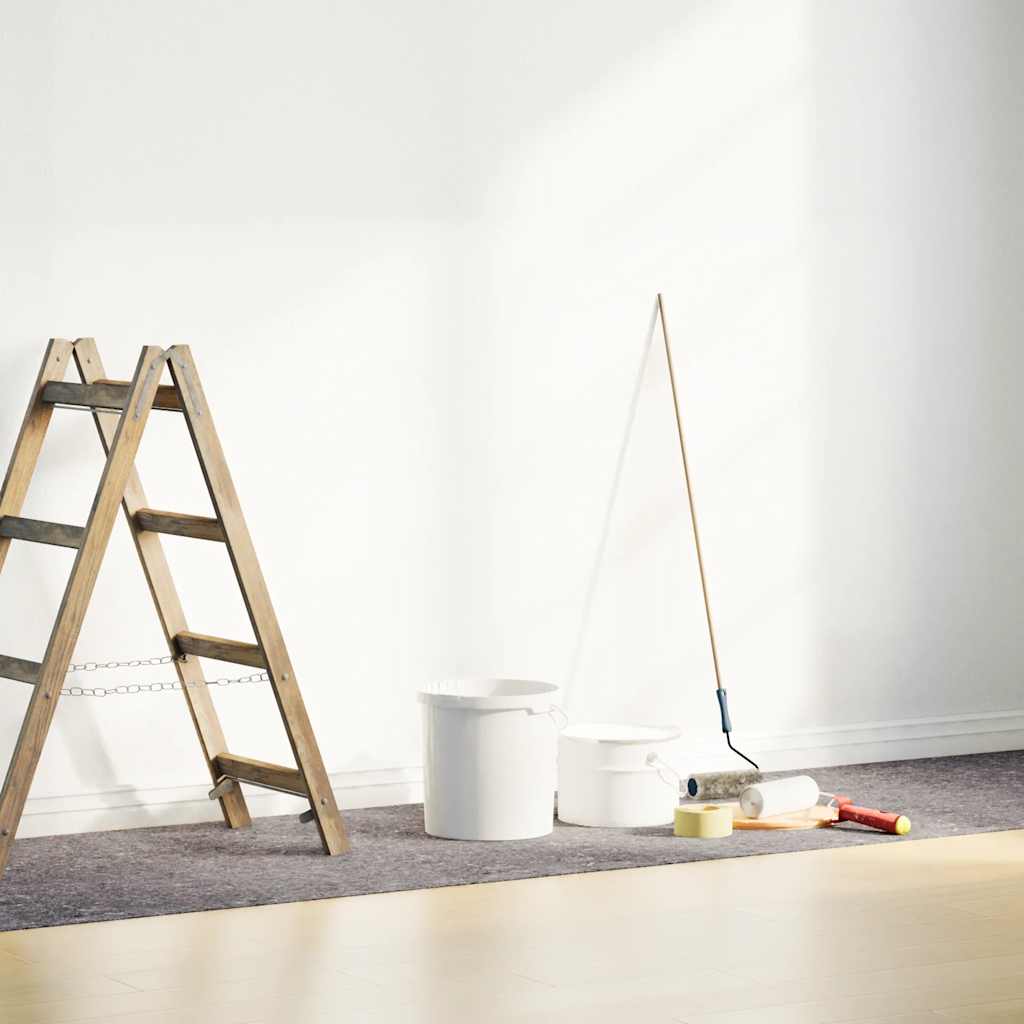 vidaXL Rutschfeste Malervliese 2 Stk. 5 m 180 g/m² Grau