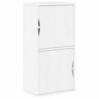 vidaXL Beistellschrank ODDA Weiß 40x24x79 cm Massivholz Kiefer