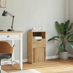 vidaXL Beistellschrank mit Schublade ODDA 40x24x79cm Massivholz Kiefer
