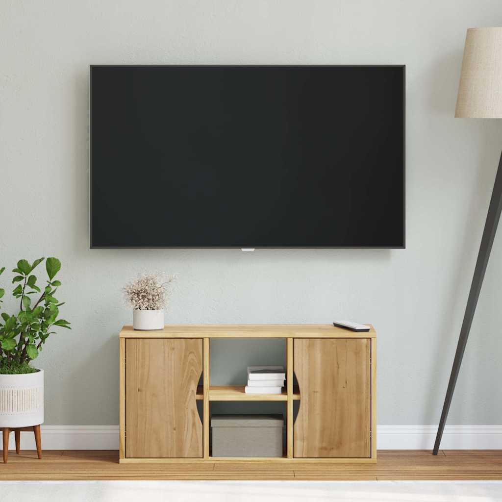 vidaXL TV-Schrank ODDA 79x24x40 cm Massivholz Kiefer