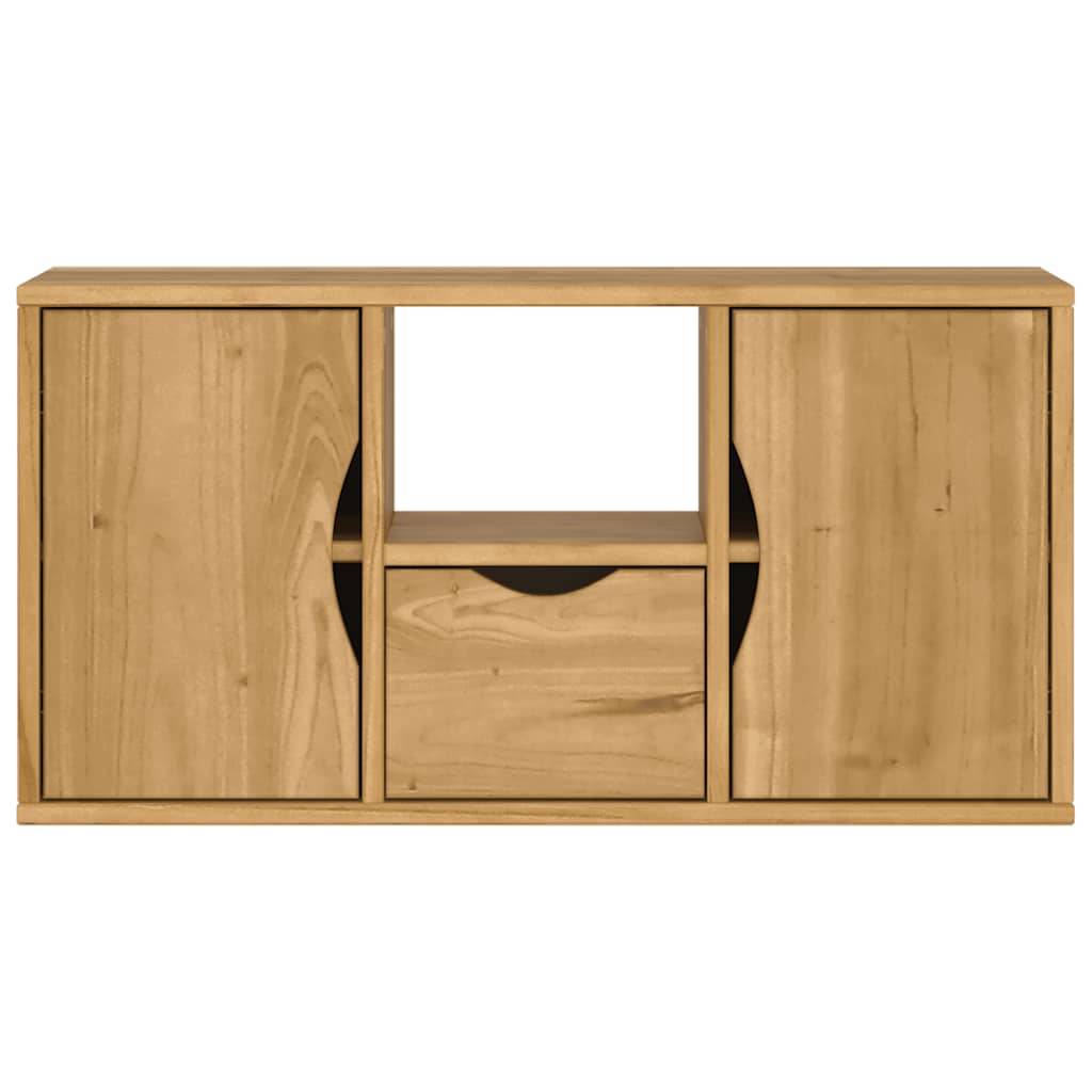 vidaXL TV-Schrank mit Schublade ODDA 79x24x40 cm Massivholz Kiefer