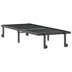 vidaXL Bettgestell ohne Matratze Klappbar Schwarz 80x200 cm Stahl