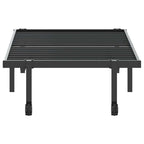 vidaXL Bettgestell ohne Matratze Klappbar Schwarz 80x200 cm Stahl