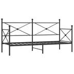 vidaXL Tagesbett ohne Matratze Schwarz 75x190 cm Stahl