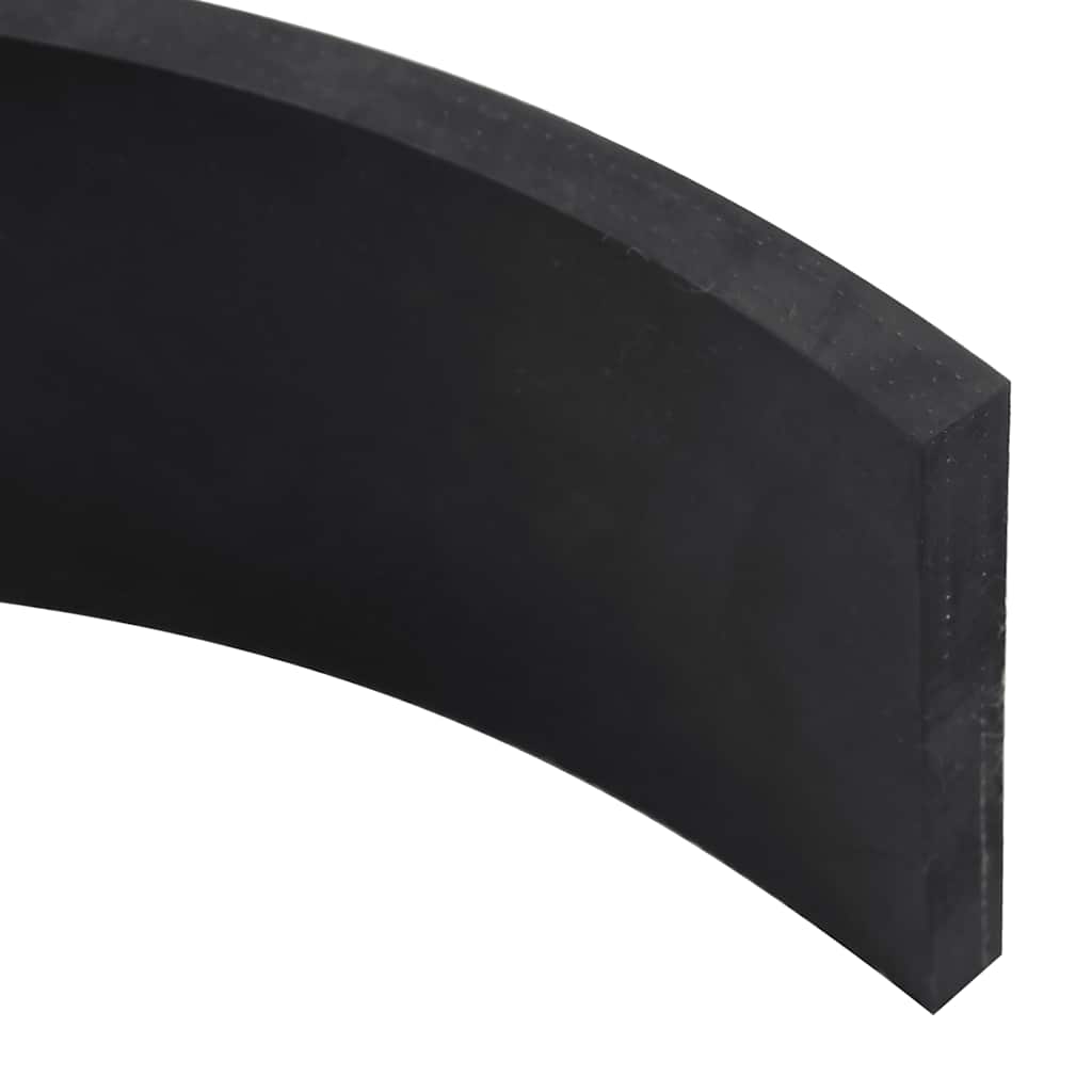 vidaXL Gummileiste für Schneepflug Schwarz 80x8x1 cm